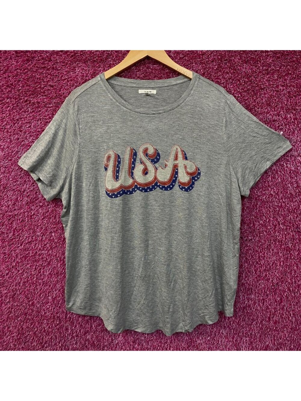 Maurices Patriotic USA Women's Graphic Tissue T-Shirt 1X